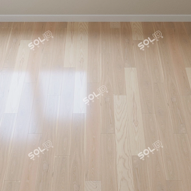 Elegant Karelia Ash Parquet 3D model image 2