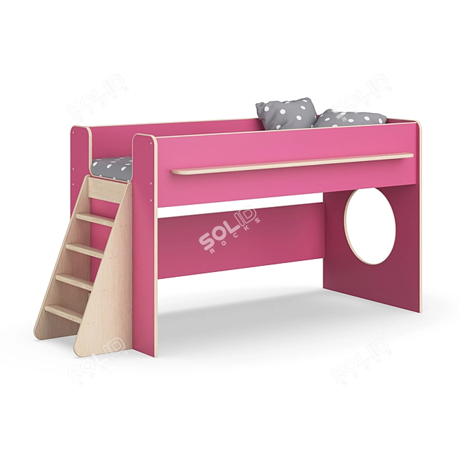 Modular Kids Bed Set: Legenda K23 + LP22 3D model image 1