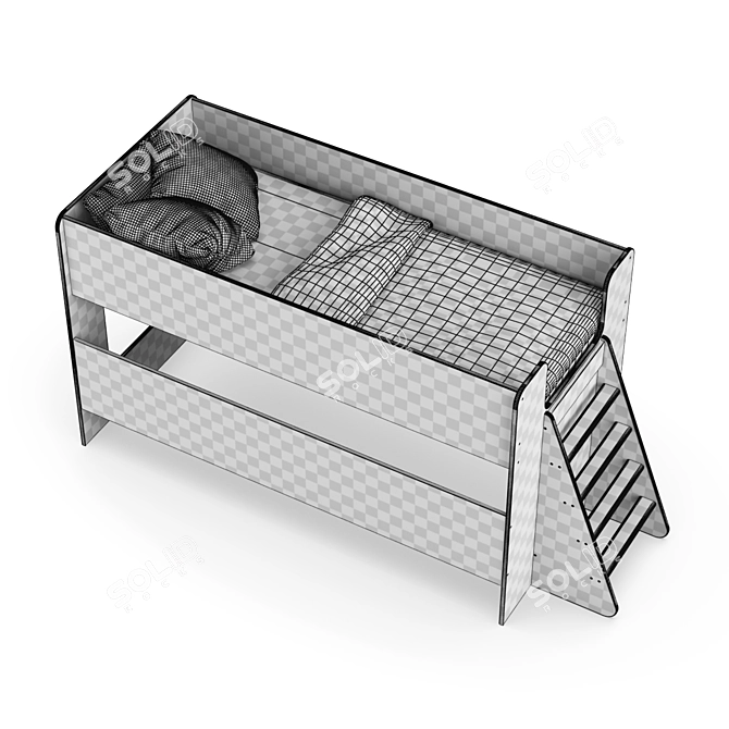 Legenda K23 + LP22 Kids Modular Bed 3D model image 5