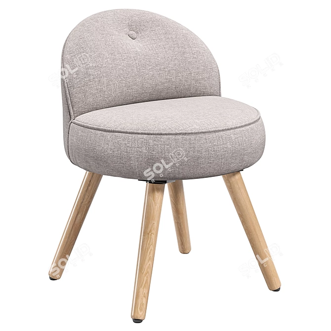 Elegant Chair Tender 3D model image 1