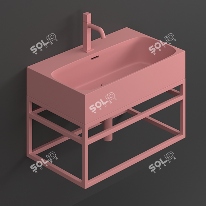 Clou Match Me Washbasin Set 3D model image 3