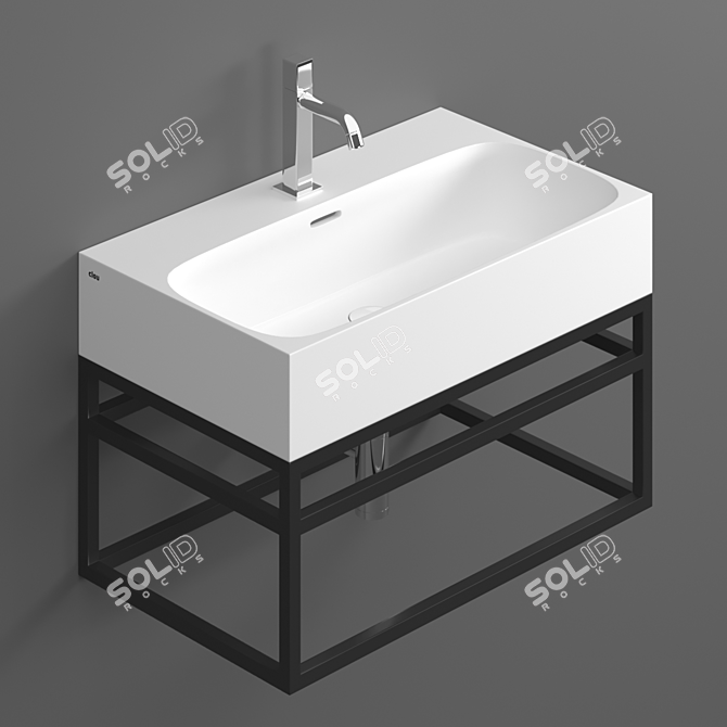Clou Match Me Washbasin Set 3D model image 4