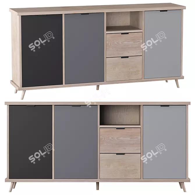 Modern Otto Sideboard | 180x40x88 cm 3D model image 1