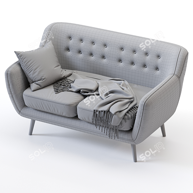 Rain Barhat Sofa: Elegant and Comfortable 3D model image 5