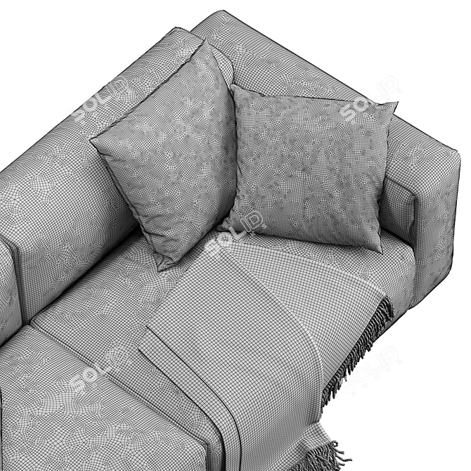 Modern Poliform Bolton Sofa 3D model image 5