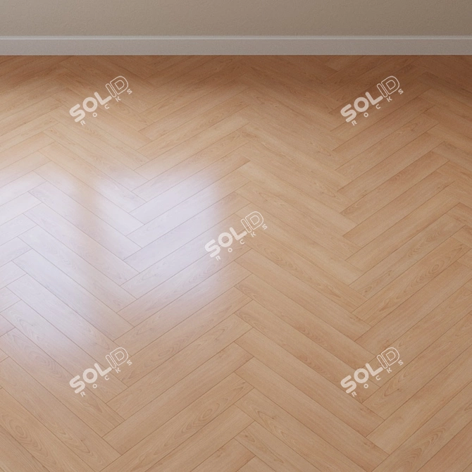 Cortona Beech Parquet: Exquisite Kahrs Flooring 3D model image 4