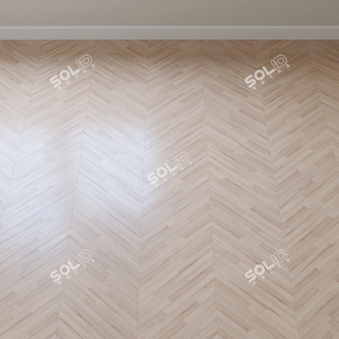 Kahrs Beech Parquet Board 3D model image 3