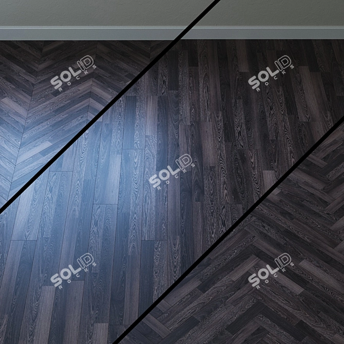 Kahrs Wenge Kyoto Parquet: Elegant and Timeless 3D model image 1