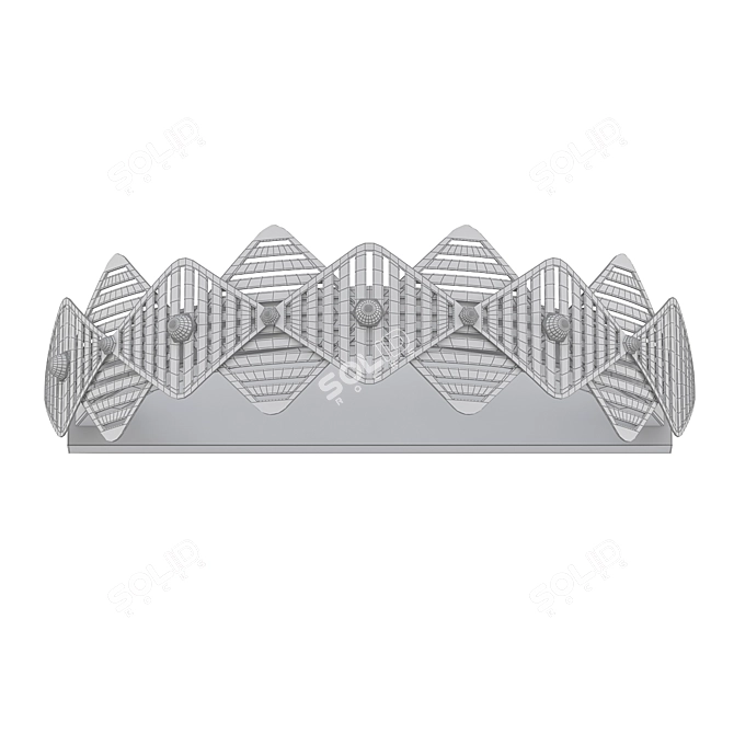 Modern LED Wall Light 3D model image 2