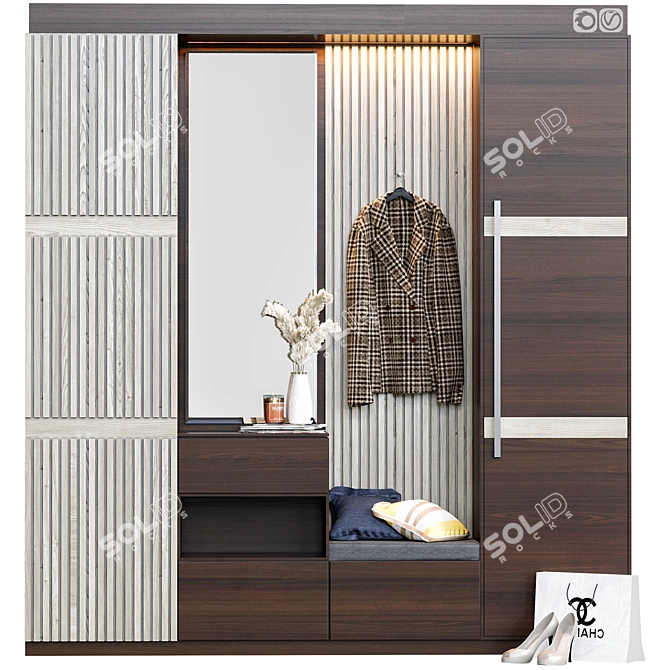 Modern Hallway Design - 3D Model 3D model image 1