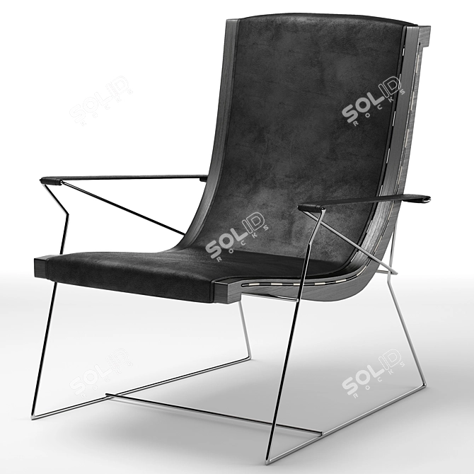 Modern Comfort Armchair for Ultimate Relaxation 3D model image 3