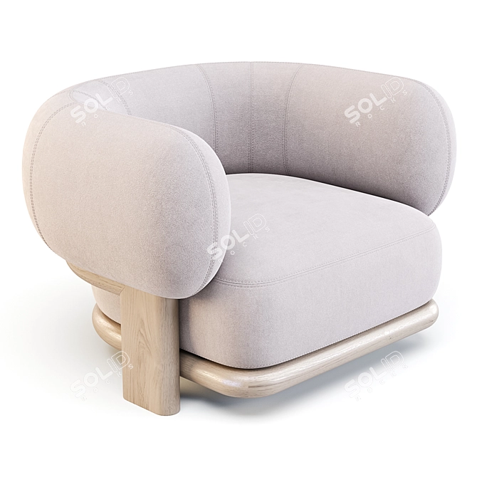 HC28 Cosmo: Bol- Armchair 3D model image 1