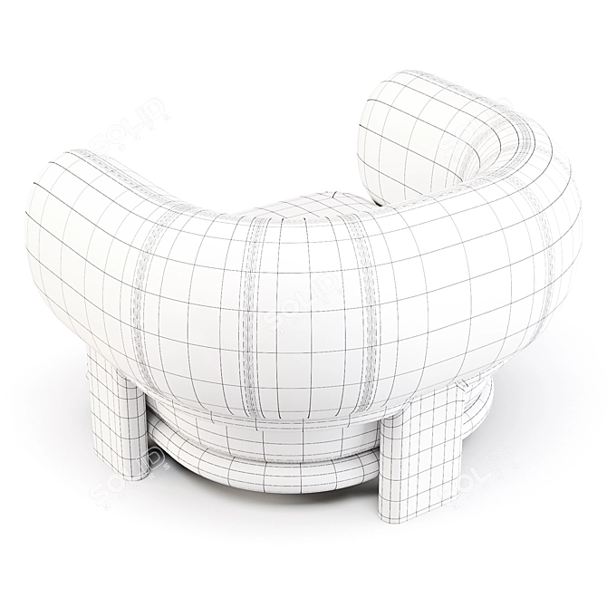 HC28 Cosmo: Bol- Armchair 3D model image 5