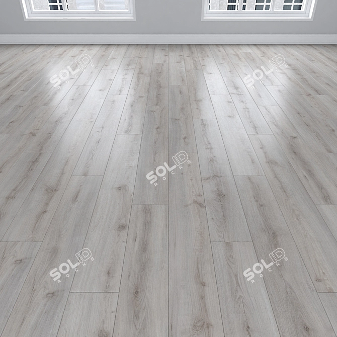 Oak Parquet: Herringbone, Linear, Chevron 3D model image 2