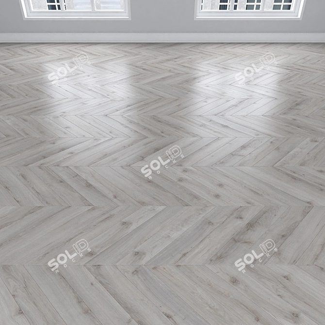 Oak Parquet: Herringbone, Linear, Chevron 3D model image 4