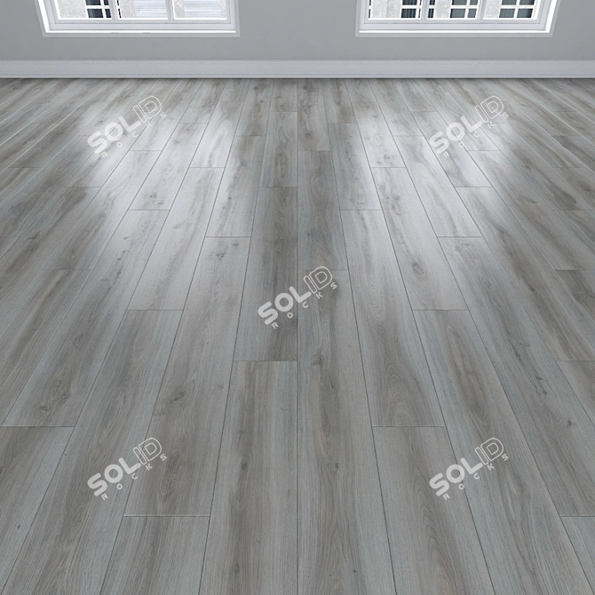 Oak Parquet: Herringbone, Linear & Chevron 3D model image 2