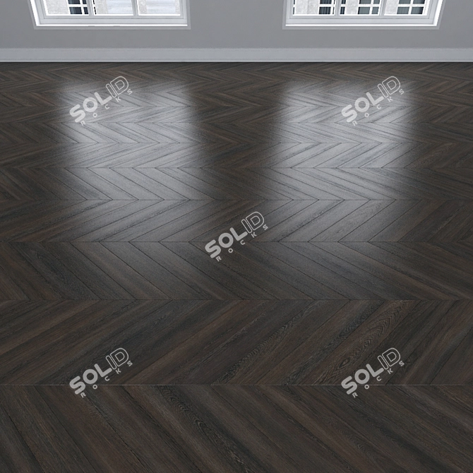 Oak Parquet: Herringbone, Linear & Chevron 3D model image 4