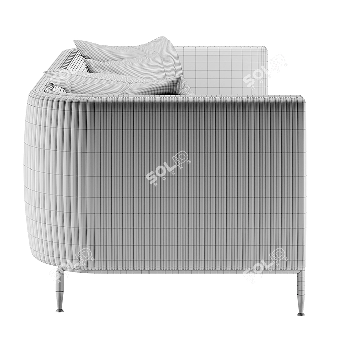 Contemporary Barlow Sofa: 2017 Edition 3D model image 5