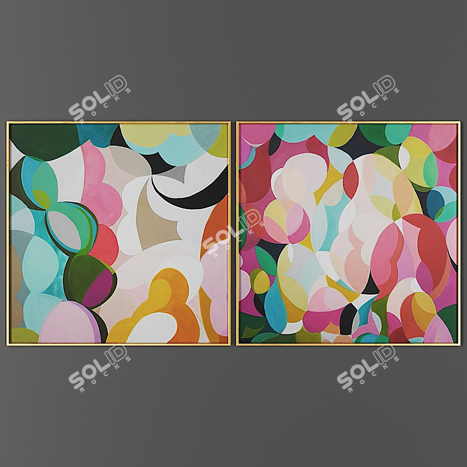 2-Piece Art Collection 3D model image 1