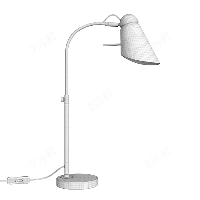 Dimmable Lovato Table Lamp: Modern Design, Metal Base 3D model image 5