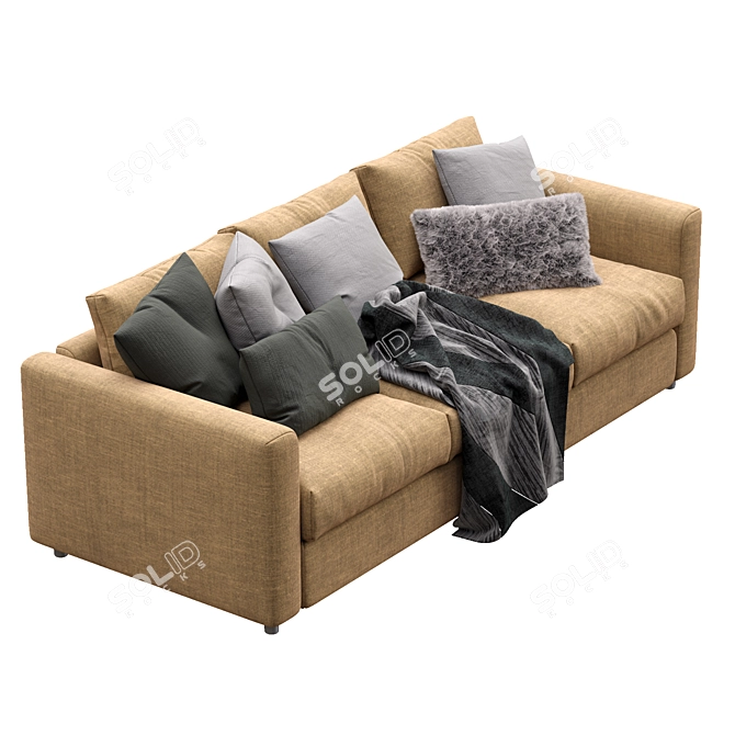 Ikea Vimle Sofa: Stylish and Functional 3D model image 3