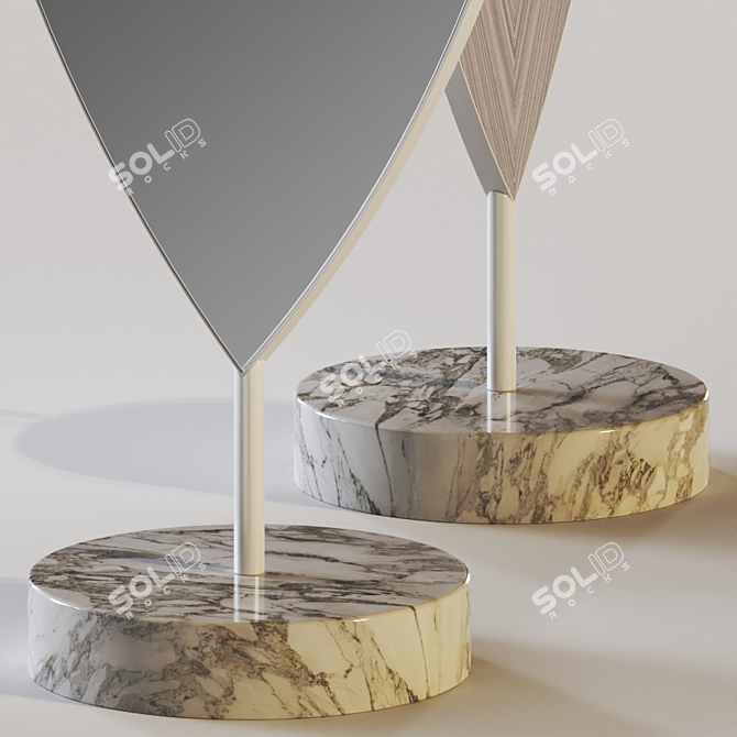 Nature-inspired Aglaia Floor Mirror 3D model image 2