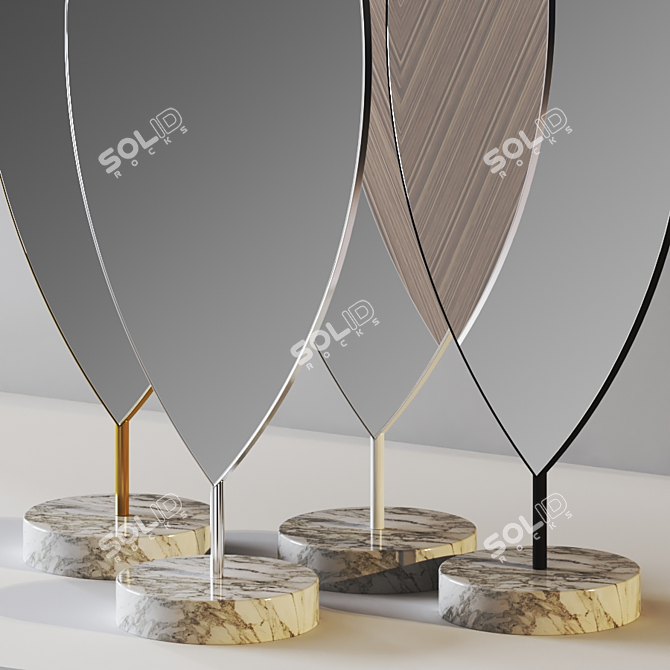 Nature-inspired Aglaia Floor Mirror 3D model image 3