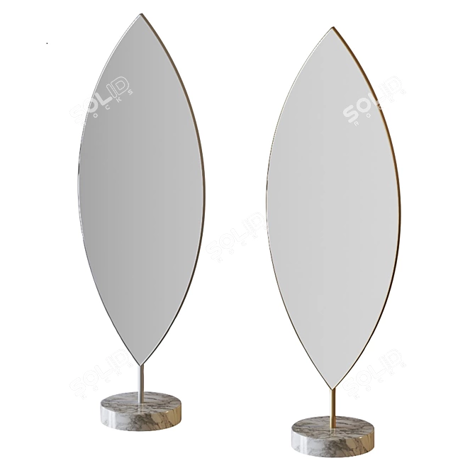 Nature-inspired Aglaia Floor Mirror 3D model image 5