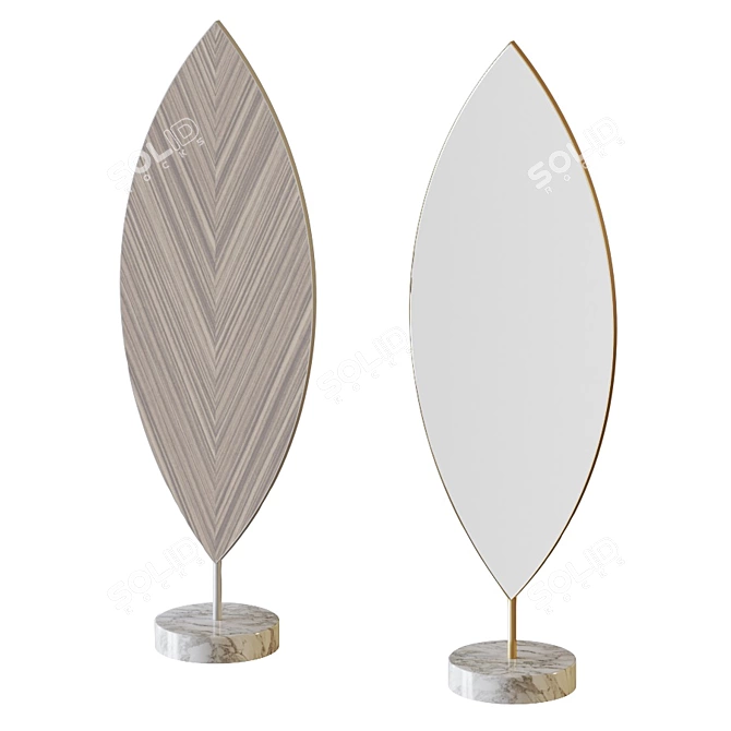 Nature-inspired Aglaia Floor Mirror 3D model image 6