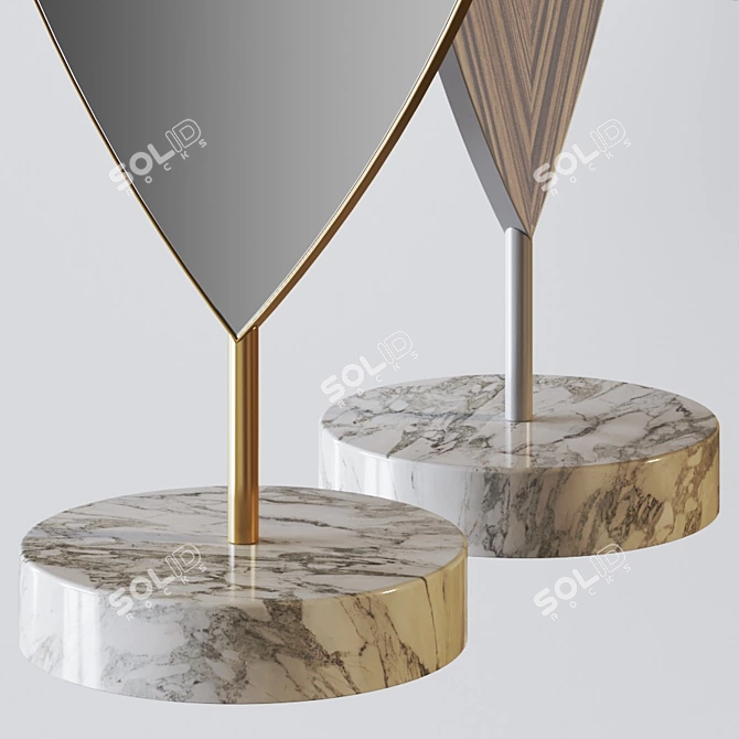 Nature-inspired Aglaia Floor Mirror 3D model image 7