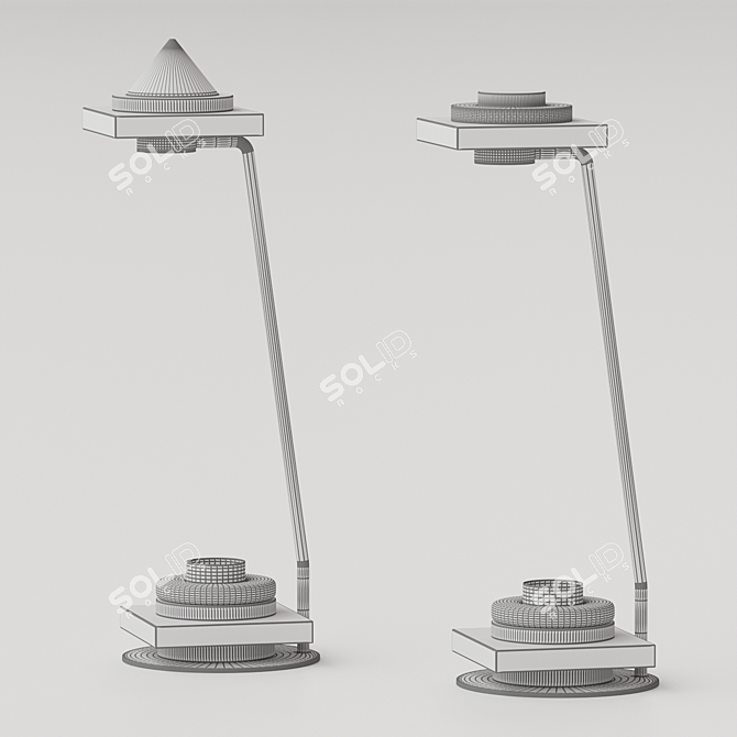 Geometric Table Lamp Kirke 3D model image 4