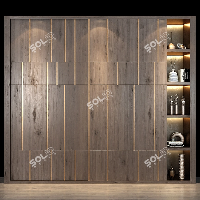 Modern Cabinet Furniture Set 3D model image 1