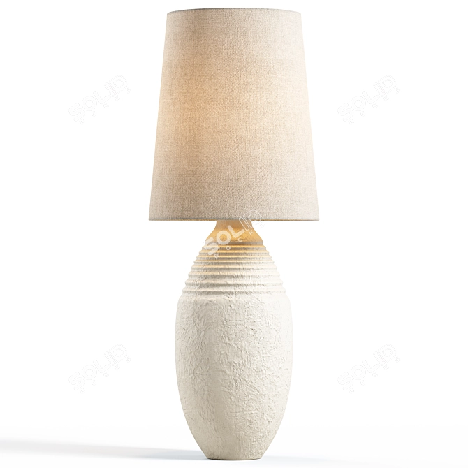 Terracotta Glow Table Lamp: Zara Home 3D model image 4