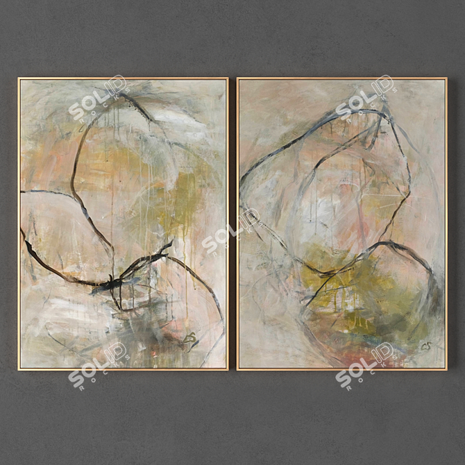 2 Frame Collection: 800x575 mm & Textures 3D model image 1