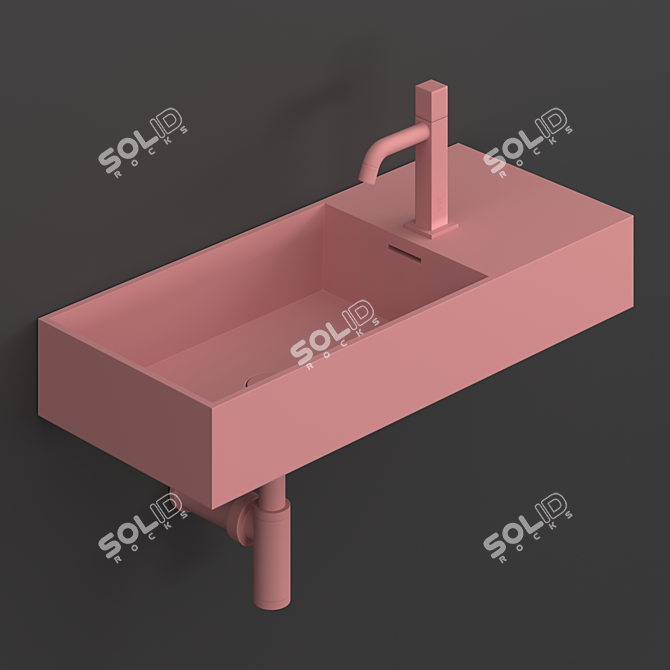Clou Wash Me Aluite Washbasin 3D model image 3