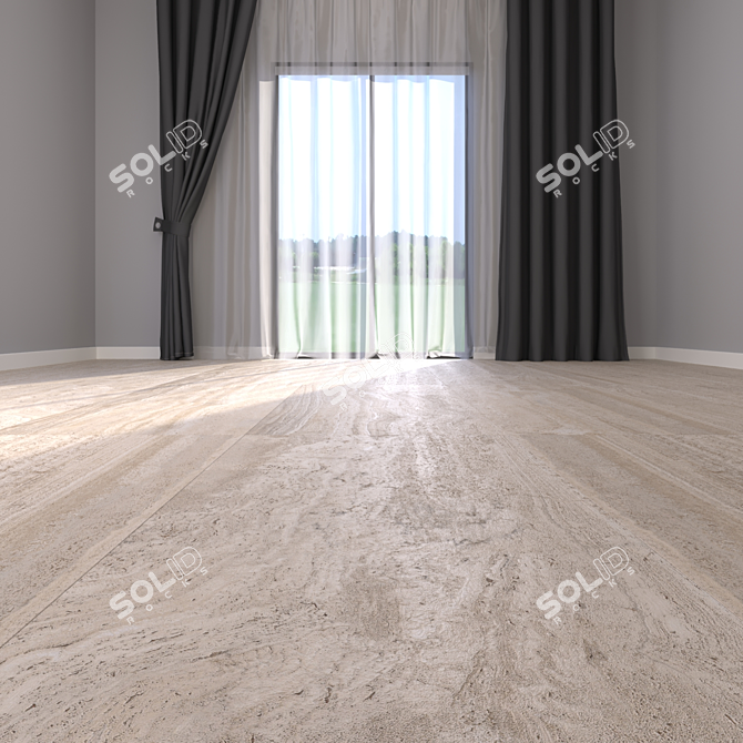 Navona Honey Vein 60x120: Multi-Texture Floor 3D model image 2