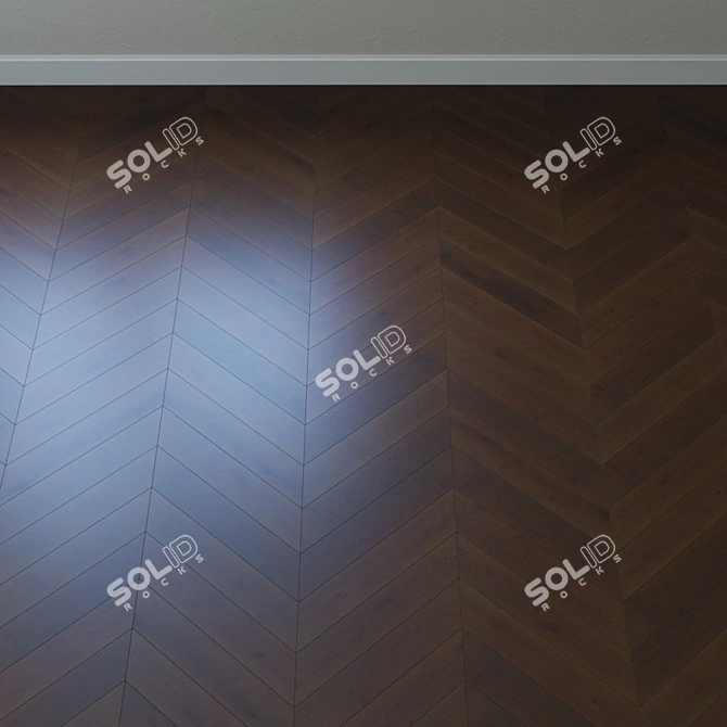 Title: Karelia Oak Cinder Dark Parquet 3D model image 3