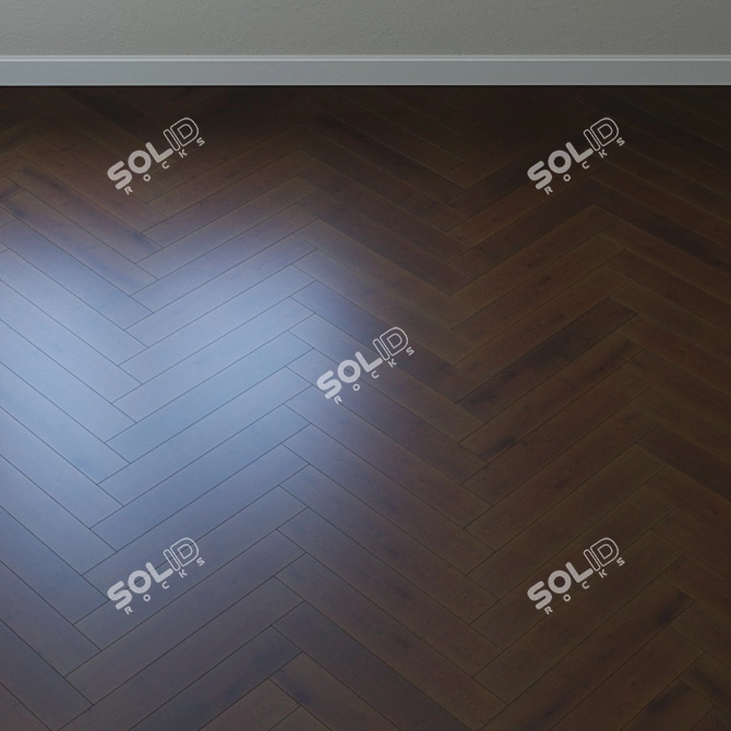 Title: Karelia Oak Cinder Dark Parquet 3D model image 4