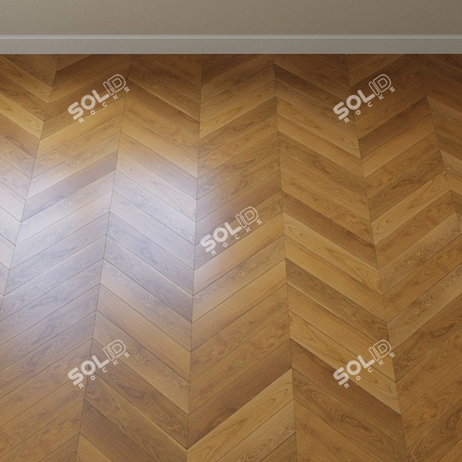 Karelia Oak Grain Brown Parquet 3D model image 3