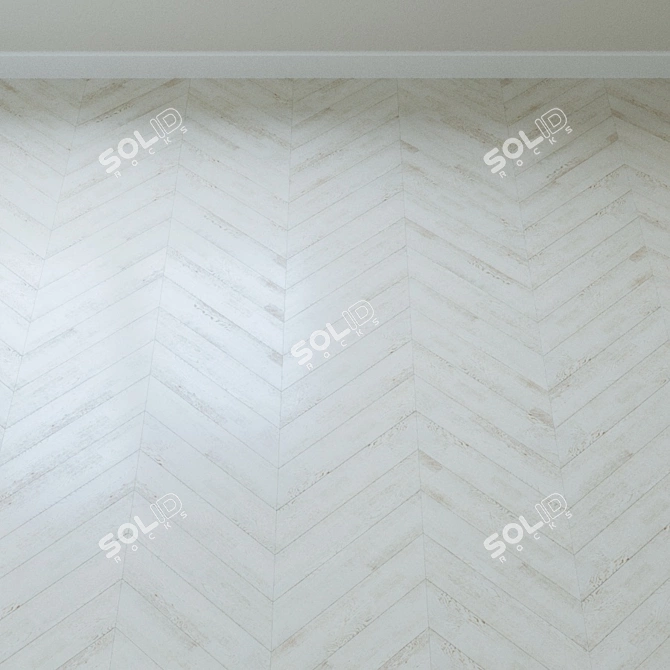 Karelia Oak Shoreline White Parquet 3D model image 2