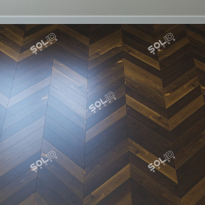  Smoked Almond Oak Parquet: Karelia 3D model image 3