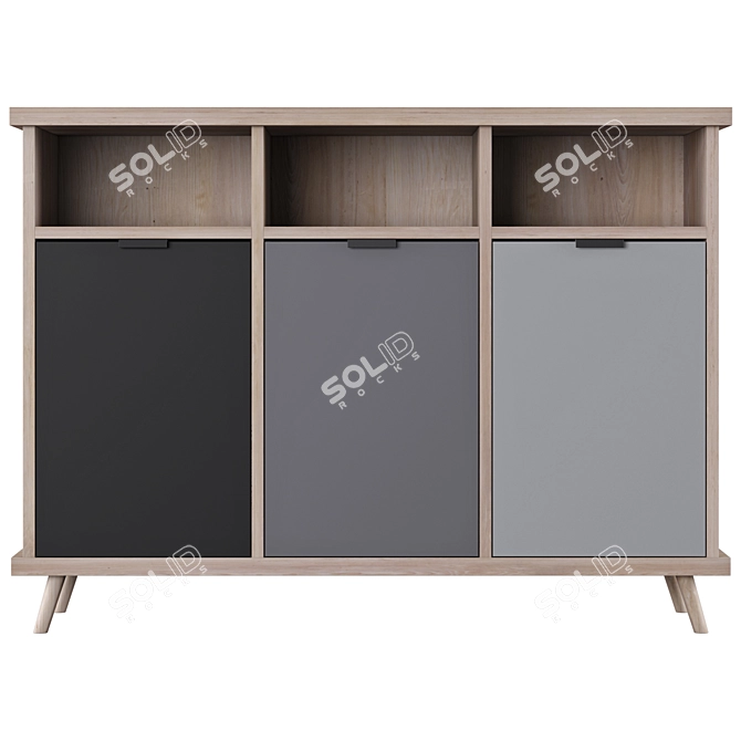 Modern Conni Sideboard: Otto | Newroom | 120 cm 3D model image 1