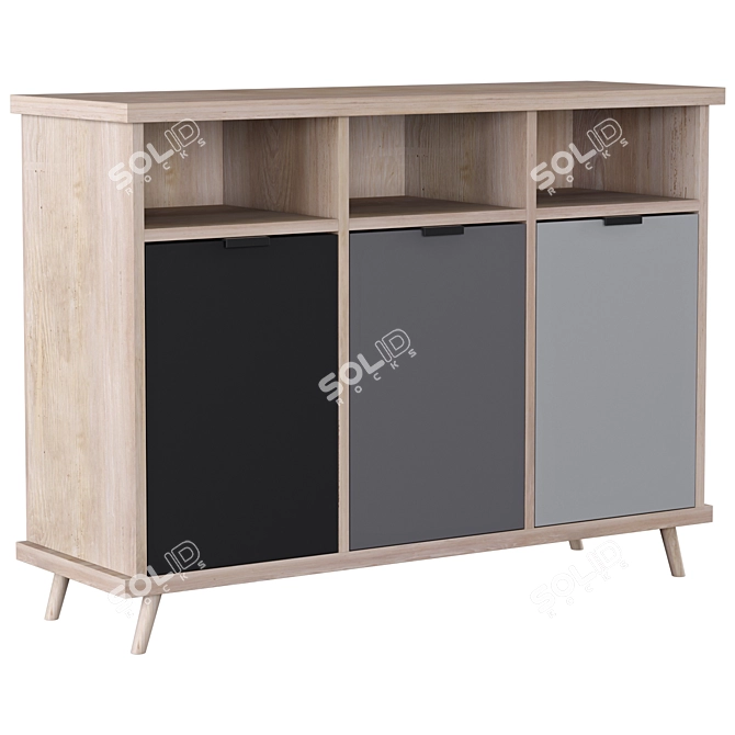 Modern Conni Sideboard: Otto | Newroom | 120 cm 3D model image 2