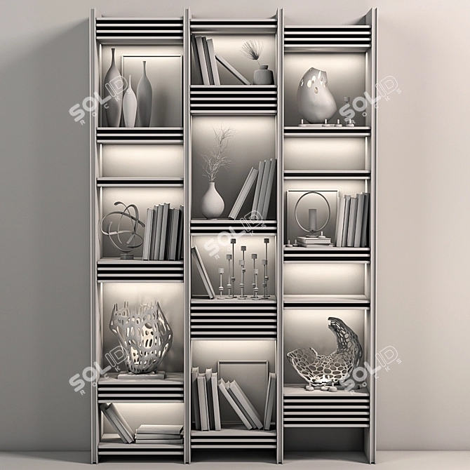 Elegant Wardrobe: Modern Design 3D model image 4