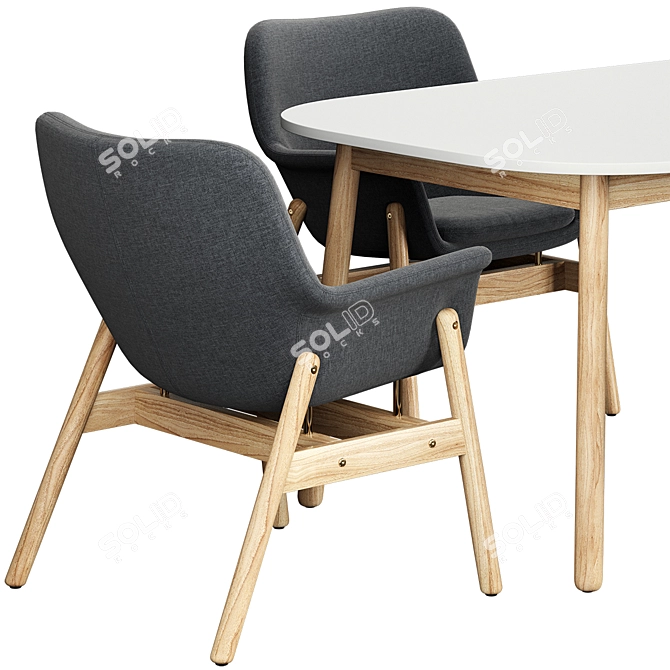 Modern VEDBO Tables & Chairs 3D model image 3