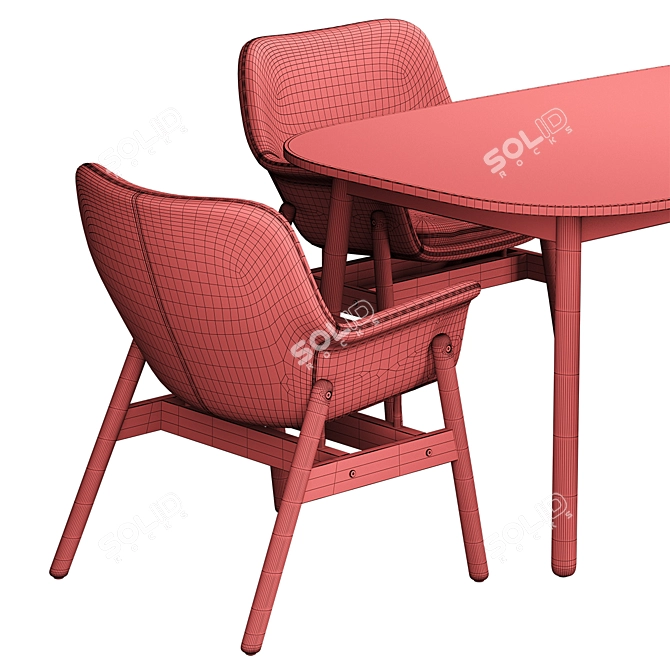 Modern VEDBO Tables & Chairs 3D model image 5