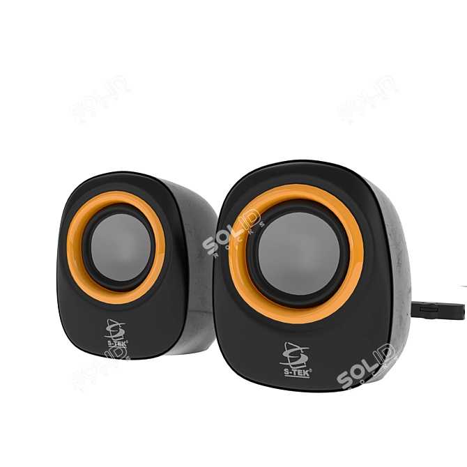 Poly Sound Speaker 3D model image 2