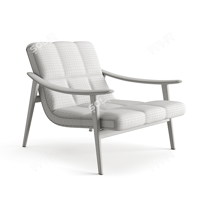 Title: Elevate Your Space with Minotti Fynn Armchair 3D model image 4