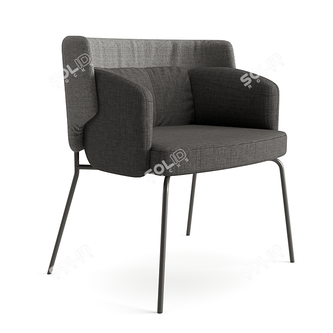 Modern Comfort: IKEA Bingsta Chair 3D model image 1