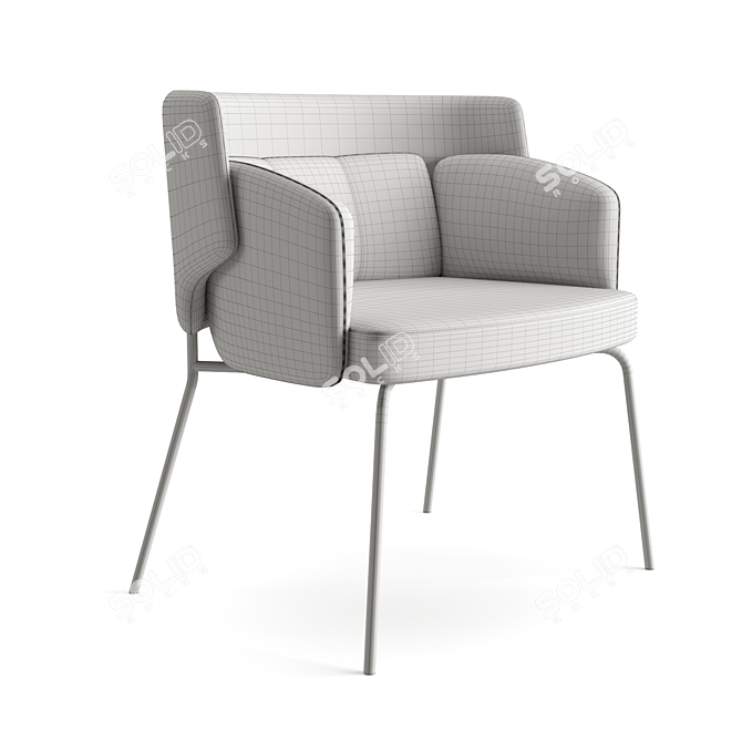 Modern Comfort: IKEA Bingsta Chair 3D model image 5